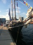 The Wolf, docked at Sailabration, was unmistakable
